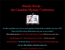 Tablet Screenshot of bloodywords.com